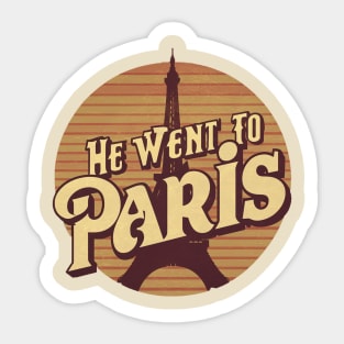 He went to Paris looking for answers Sticker